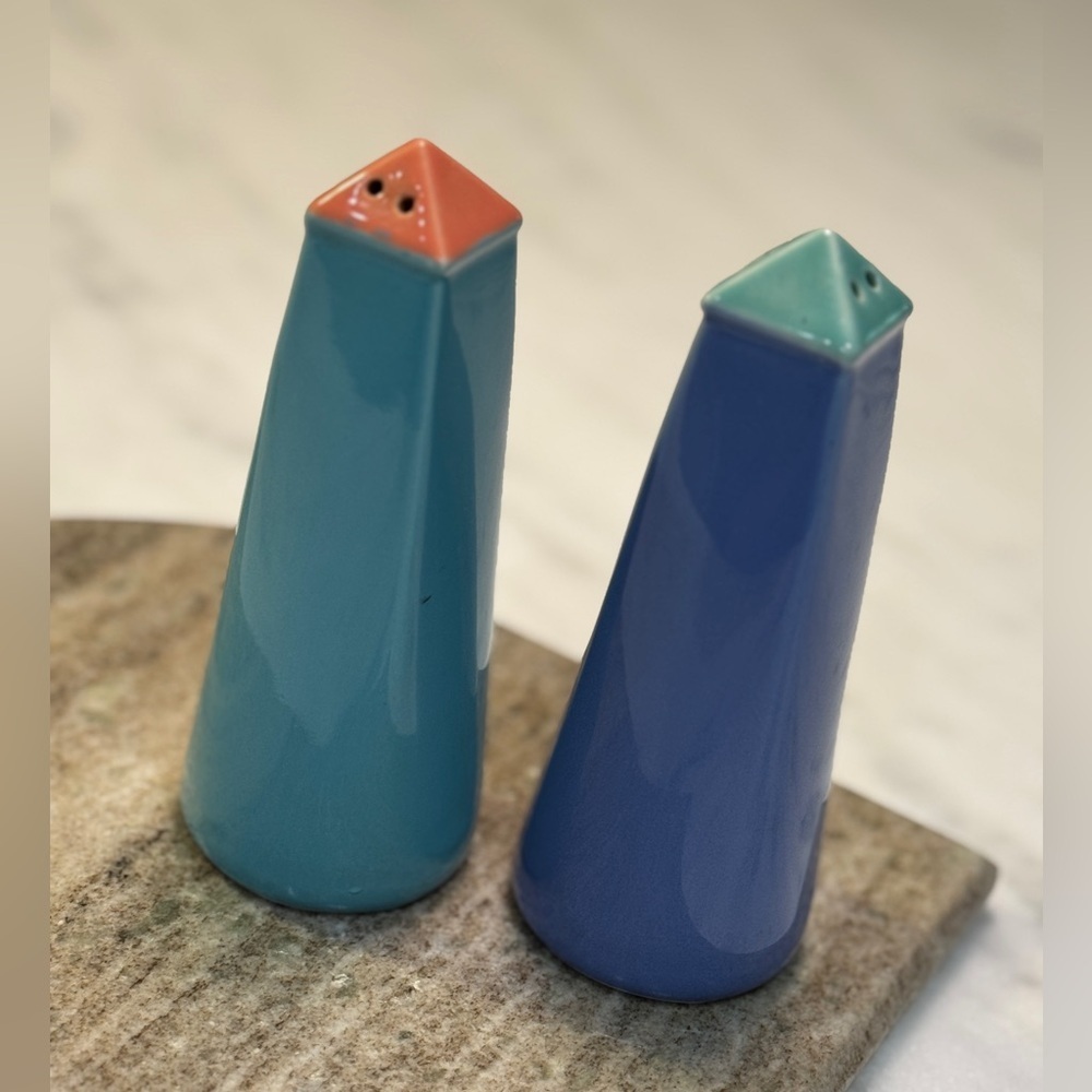 Vintage Lindt Stymeist Colorways Salt Pepper Shakers 80’s - Picture 4 of 4